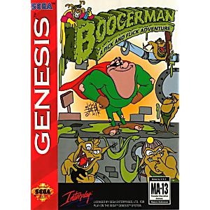 BOOGERMAN: A PICK AND FLICK ADVENTURE (SEGA GENESIS SG) - jeux video game-x