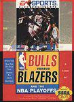 BULLS VS BLAZERS AND THE NBA PLAYOFFS (SEGA GENESIS SG) - jeux video game-x