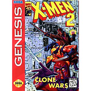 X-MEN 2 THE CLONE WARS (SEGA GENESIS SG) - jeux video game-x