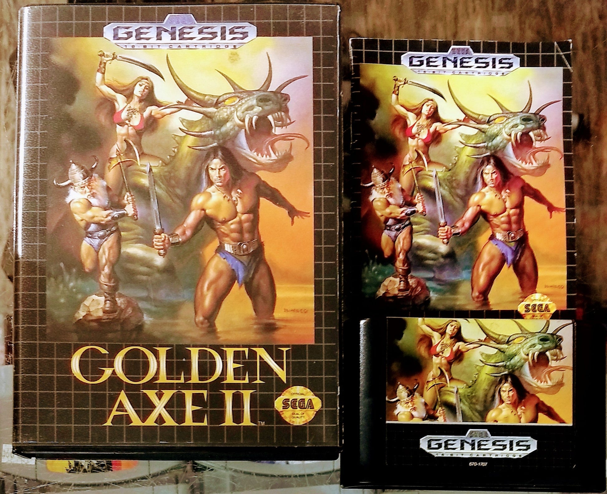 GOLDEN AXE II 2 (SEGA GENESIS SG) - jeux video game-x