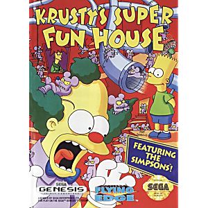 KRUSTY'S SUPER FUN HOUSE (SEGA GENESIS SG) - jeux video game-x