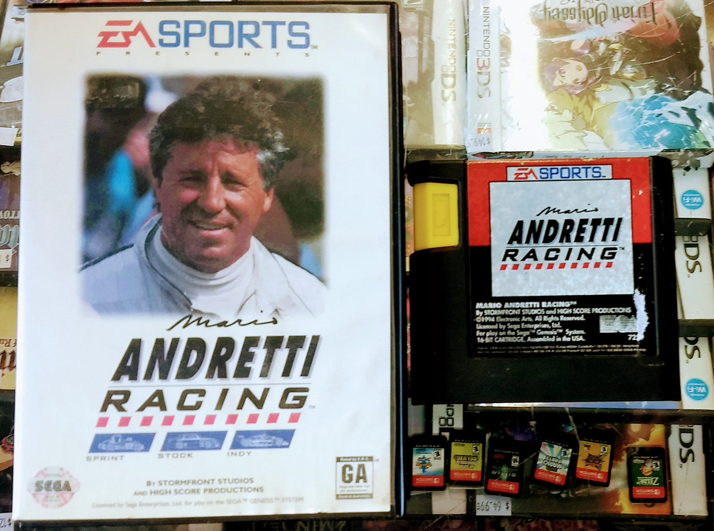 MARIO ANDRETTI RACING SEGA GENESIS SG - jeux video game-x