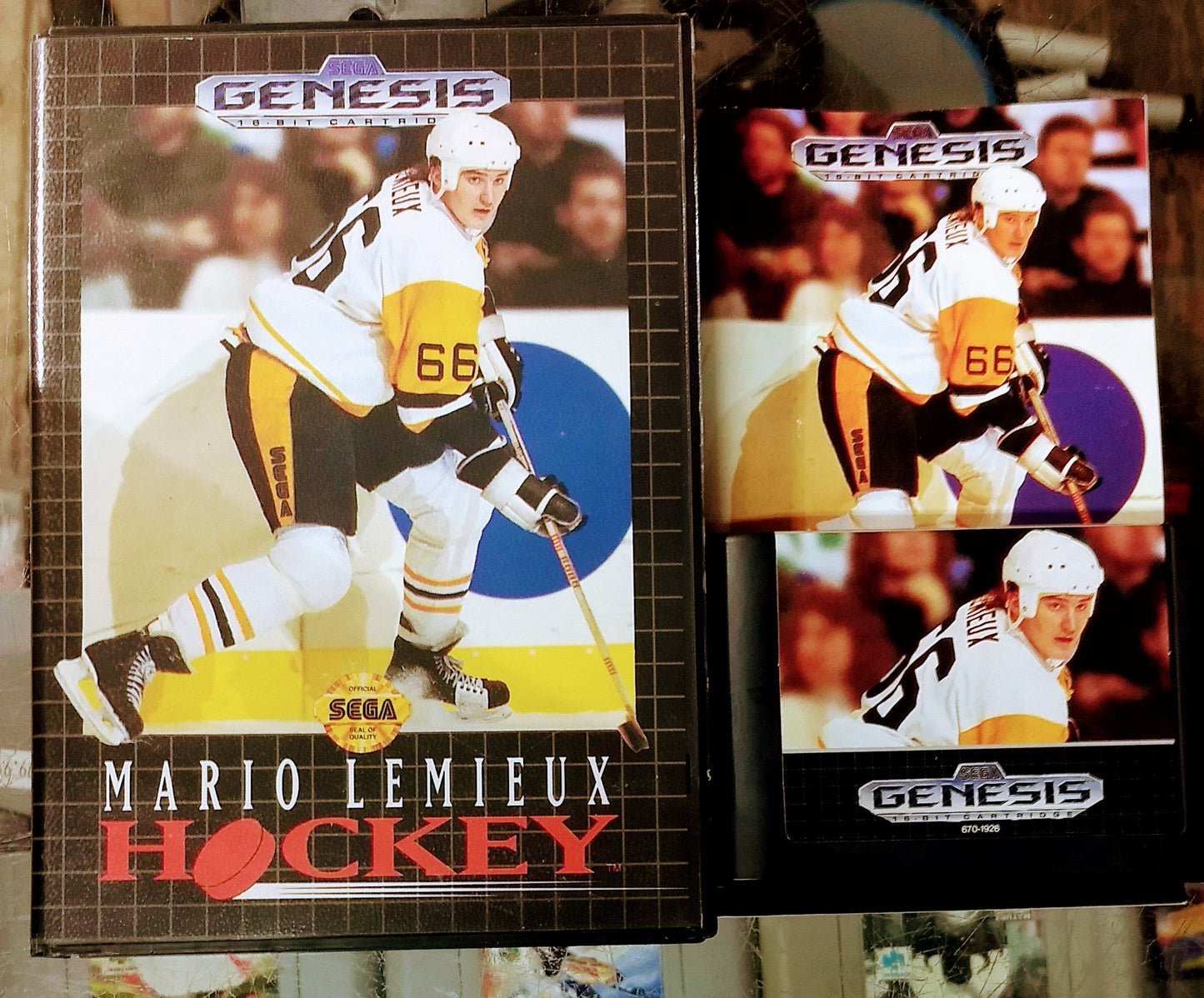 MARIO LEMIEUX HOCKEY SEGA GENESIS SG - jeux video game-x