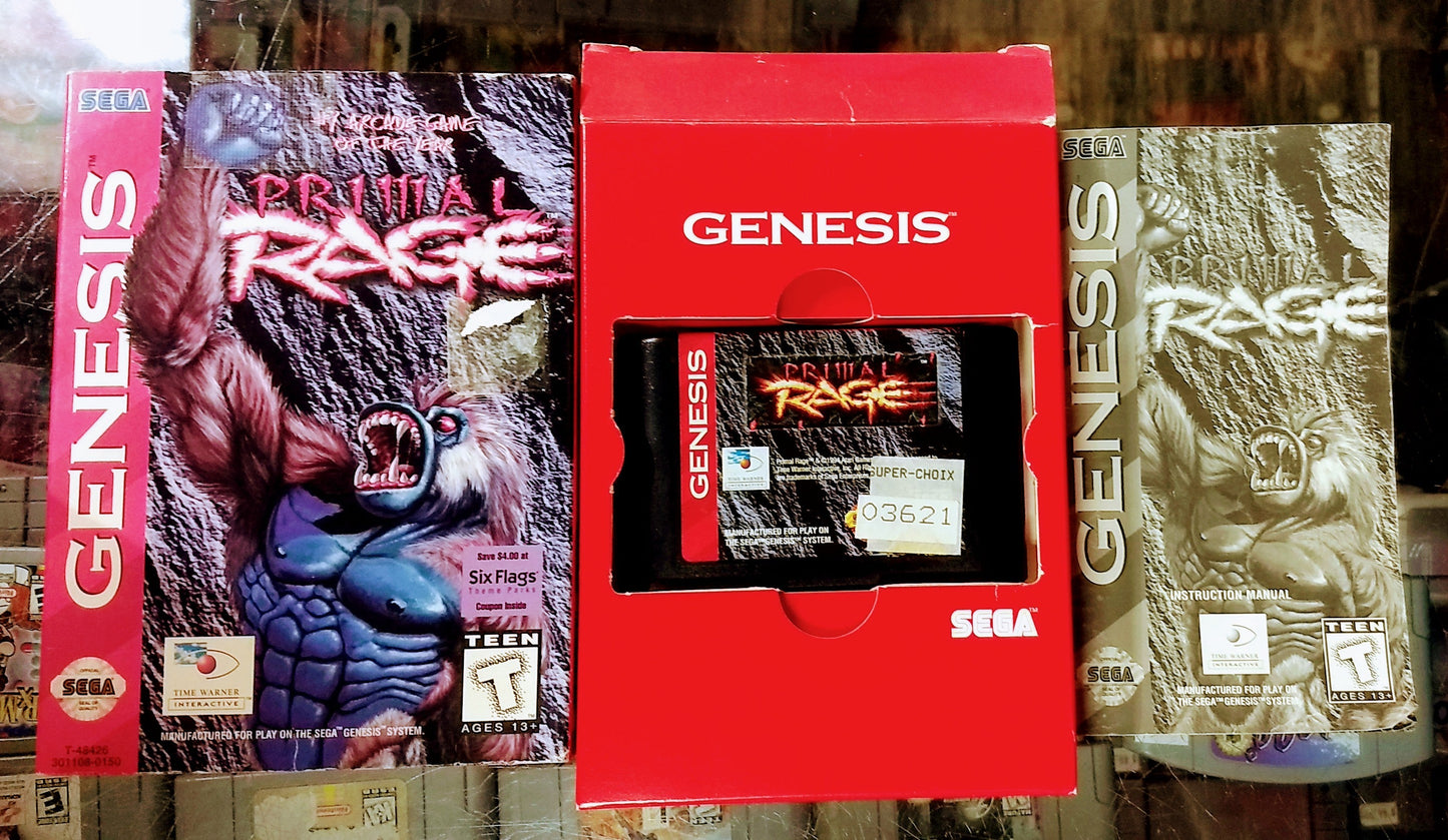 PRIMAL RAGE SEGA GENESIS SG - jeux video game-x