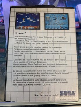 QUARTET SEGA MASTER SYSTEM SMS - jeux video game-x