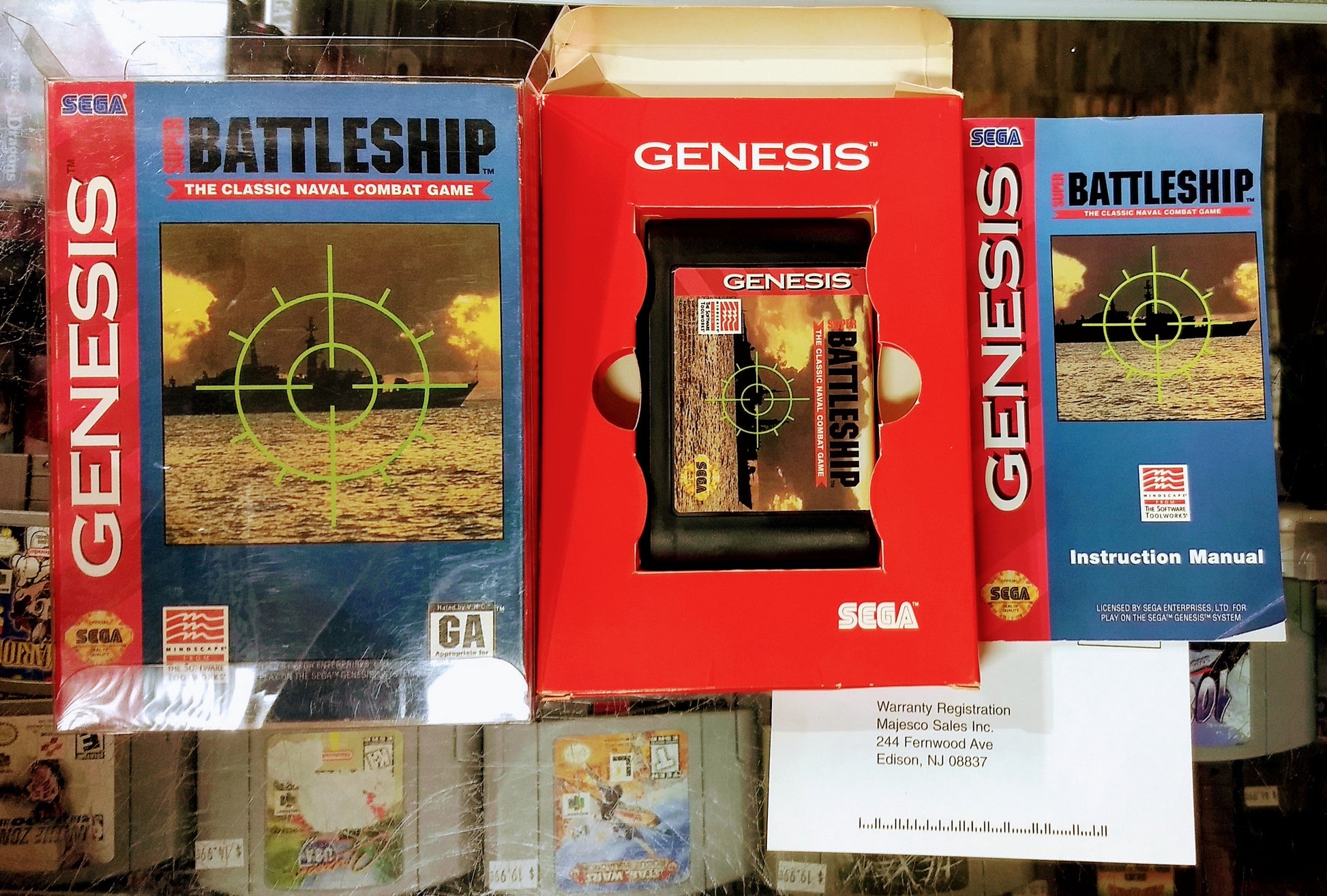 SUPER BATTLESHIP SEGA GENESIS SG - jeux video game-x