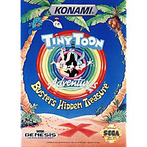 TINY TOON ADVENTURES BUSTER'S HIDDEN TREASURE (SEGA GENESIS SG) - jeux video game-x