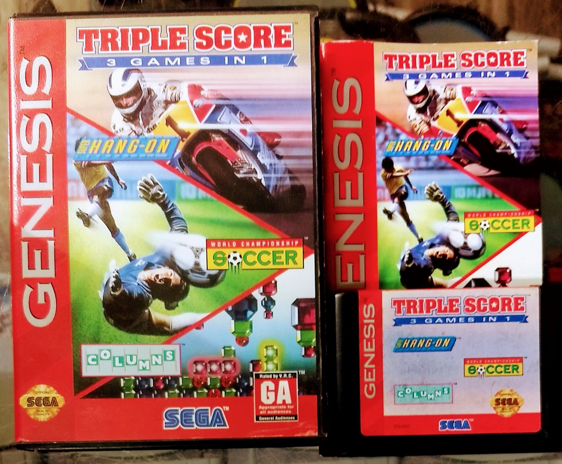 TRIPLE SCORE SEGA GENESIS SG - jeux video game-x