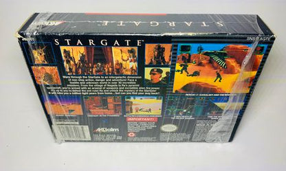 STARGATE en boite SUPER NINTENDO SNES - jeux video game-x