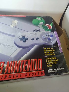 Console Super Nintendo Junior Snes Jr Yoshi‘s Island Bundle System - jeux video game-x