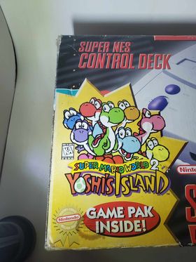 Console Super Nintendo Junior Snes Jr Yoshi‘s Island Bundle System - jeux video game-x