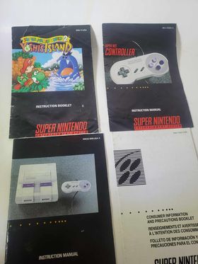 Console Super Nintendo Junior Snes Jr Yoshi‘s Island Bundle System - jeux video game-x