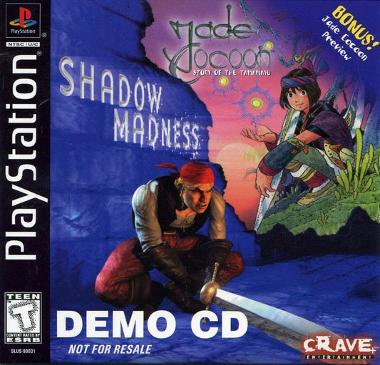 SHADOW MADNESS PLAYSTATION DEMO DISC [JADE COCOON PREVIEW] NOT FOR RESALE NFR (PLAYSTATION PS1) - jeux video game-x