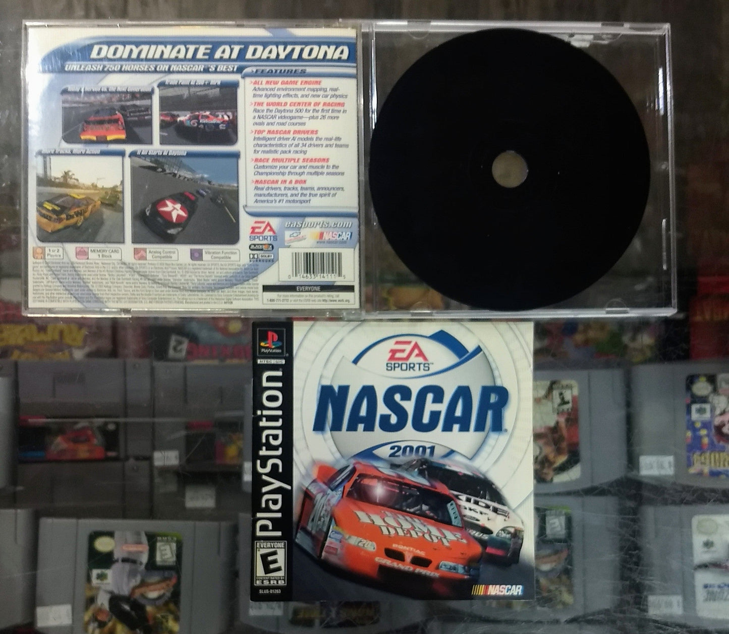 NASCAR 2001 PLAYSTATION PS1 - jeux video game-x