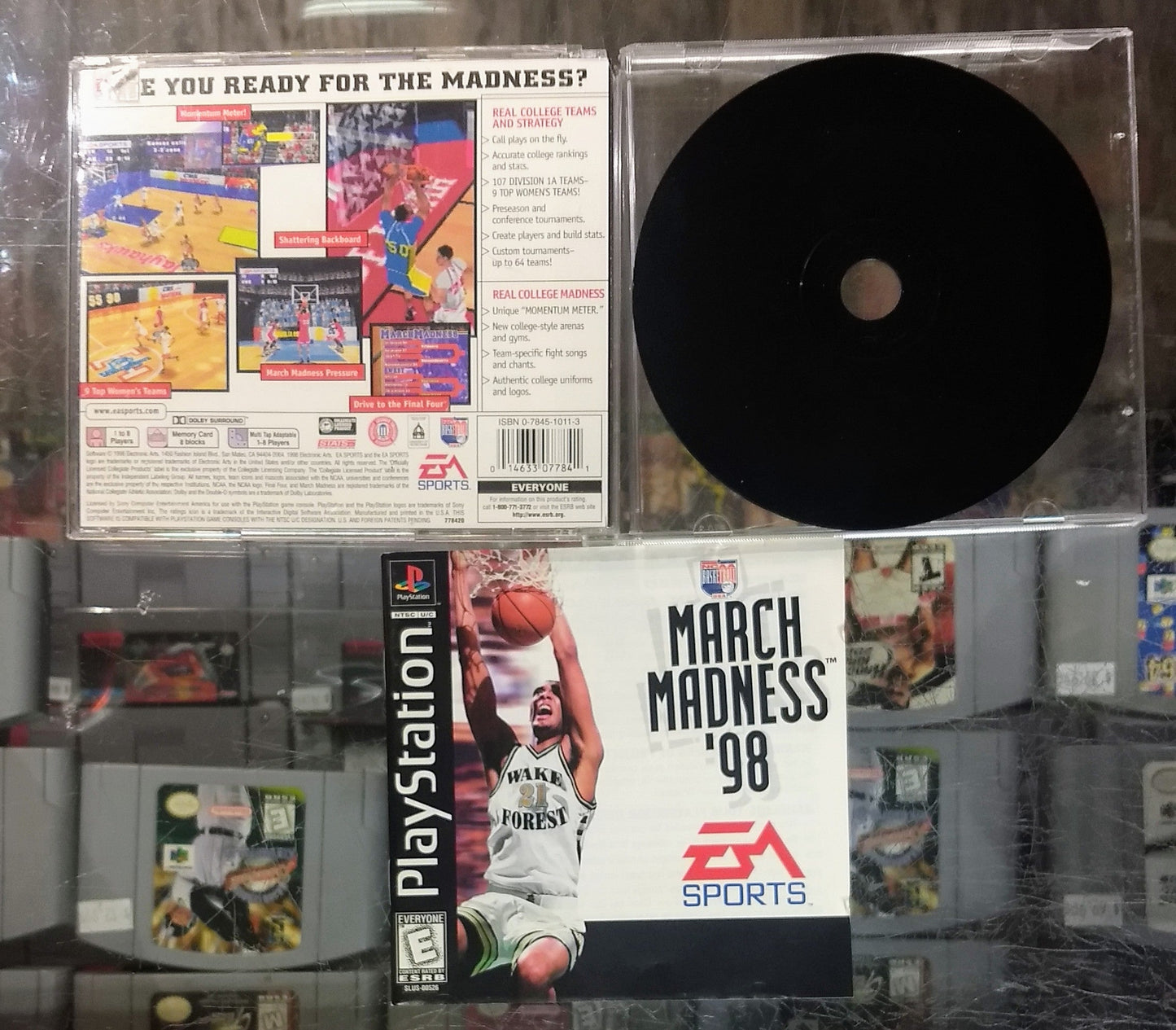 NCAA MARCH MADNESS 98 (PLAYSTATION PS1) - jeux video game-x