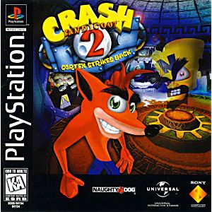 CRASH BANDICOOT 2 CORTEX STRIKES BACK PLAYSTATION PS1 - jeux video game-x