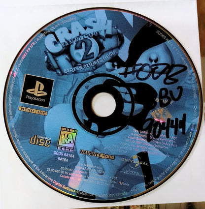 CRASH BANDICOOT 2 CORTEX STRIKES BACK PLAYSTATION PS1 - jeux video game-x