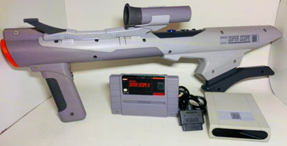 FUSIL SUPER SCOPE SUPER NINTENDO ENTERTAINMENT SNES SNS-013 LIGHT GUN - jeux video game-x