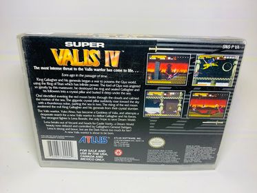 SUPER VALIS IV 4 en boite SUPER NINTENDO SNES - jeux video game-x