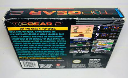 TOP GEAR 2 en boite SUPER NINTENDO SNES - jeux video game-x