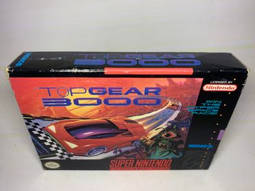 TOP GEAR 3000 en boite SUPER NINTENDO SNES - jeux video game-x