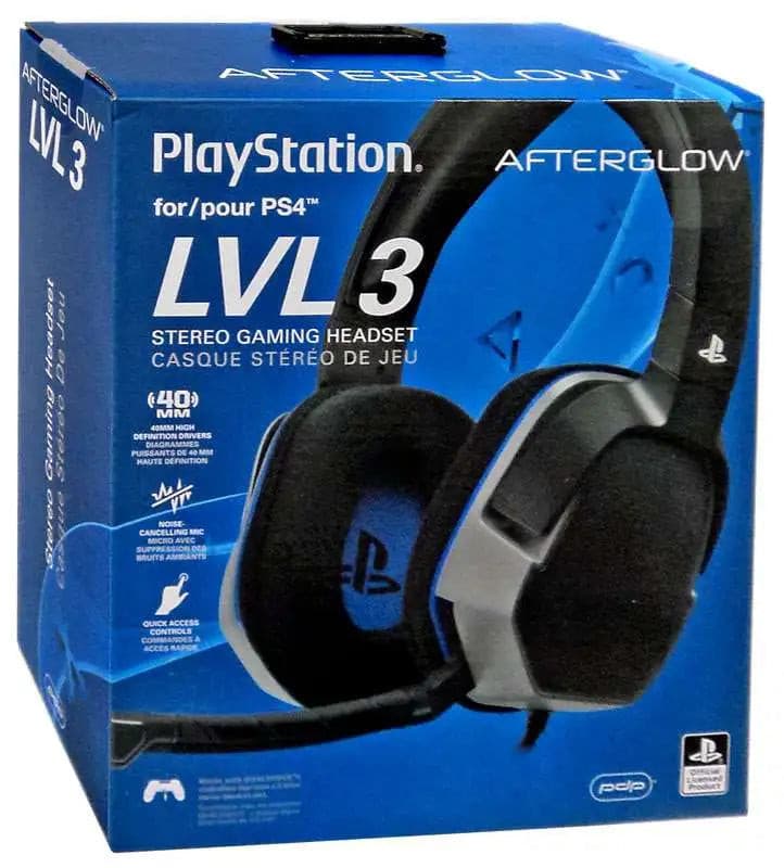 CASQUE PDP AFTERGLOW LVL3 PS4 HEADSET - jeux video game-x
