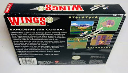 WINGS 2 ACES HIGH en boite SUPER NINTENDO SNES - jeux video game-x