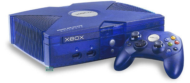 Console xbox Halo bleu - jeux video game-x
