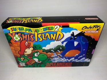 SUPER MARIO WORLD 2 YOSHI'S ISLAND EN BOITE SUPER NINTENDO SNES - jeux video game-x