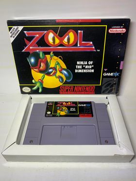 ZOOL NINJA OF THE NTH DIMENSION en boite SUPER NINTENDO SNES - jeux video game-x