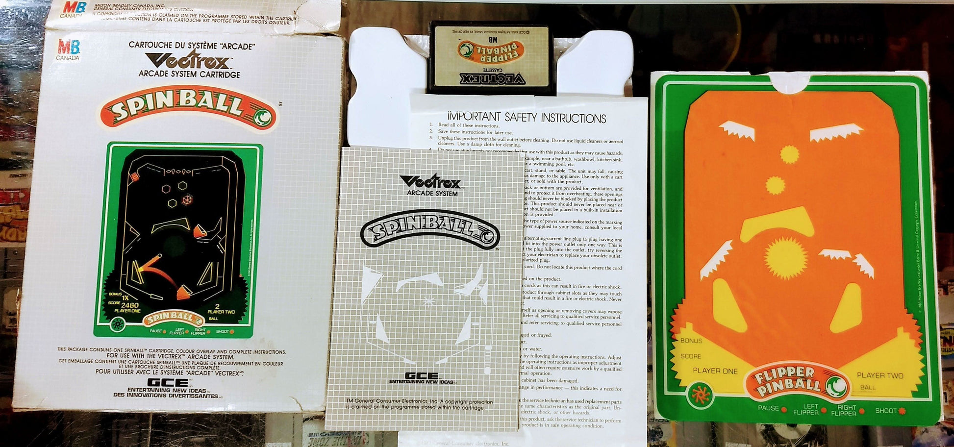 SPINBALL VECTREX - jeux video game-x